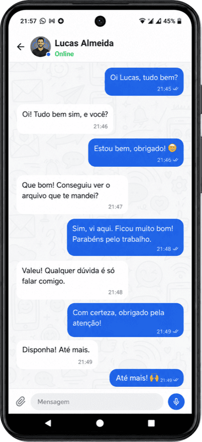 Conversa individual no Android